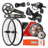 Kit Grupo Absolute 12v Completo Roda Pedivela Cassete 11-52