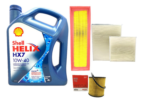 Kit 3 Filtros + Aceite 10w40 Peugeot 208 1.6 1.5 2013 A 2020