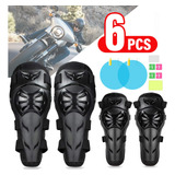 Rodilleras Coderas Motociclista 2 En 1 Para Protección 6pcs