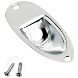 Jack  Plate Cromado  Soporte Para Jack  Stratocaster