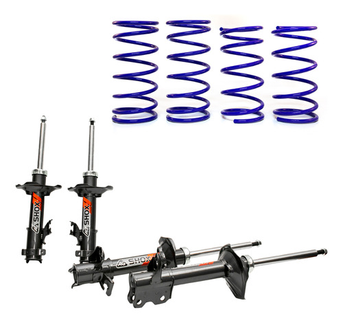 Agkit Resortes, Amortiguadores Ag Shox Nissan Tsuru 88-15