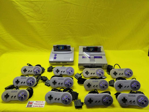 Consola Snes Super Nintendo 2 Controles Y 2 Juegos A Escoger