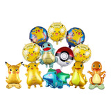 Kit 12 Globos Para Pikachu Pokemon Decoraciones De Fiesta