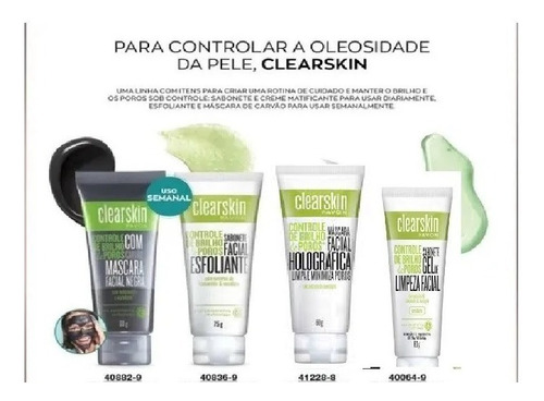 Kit Controle Da Oleosidade Clearskin Avon