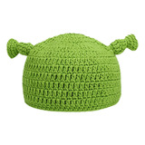 Gorro De Punto Shrek, Cálido Gorro De Lana Para Otoño E Invi