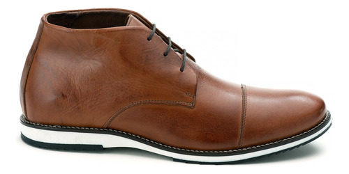 Sapato Masculino Bota Derby 100% Couro Casual Elegante