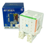 Cubo Mágico Moyu 5x5x5 Magnético + Porta Cubos De Robot Color De La Estructura Stickerless