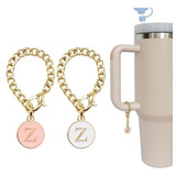 Identificador Para Vaso Dije Con Cadena Letra Z 2u Rosa/ Bco