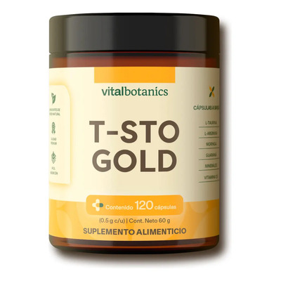 Testo Plus Gold 120 Capsulas 500mg Suplemento Vitalbotanics Sabor Sin sabor | Meses sin interés
