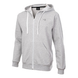 Campera Deportiva Rustica Capucha Cierre Bolsillos Hombre