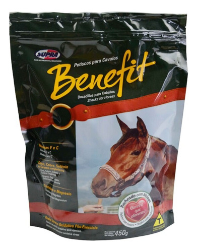 Kit Combo 12 Pacotes Petisco Biscoito Cavalo Benefit Supra