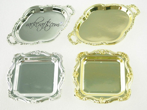 Set De Platos Vajilla Plata 12 Piezas 10.8 Cm Dorado 9213287