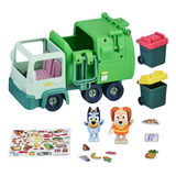 Bluey - Garbage Truck - Camion De Basura Con Dos Figuras