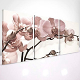 Quadro Decorativo Flor Orquídea 4k 120x60 Mosaico P/  Sala 