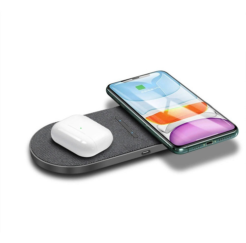 Base Carga Inalámbrica Compatible Con iPhone AirPods 