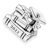 Pandora Charm Libros Graduación 2022 Plata + Estuche Y Bolsa