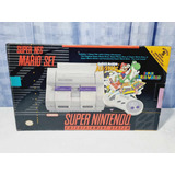 83- Console Super Nintendo Mario Set Com Serial Batendo