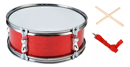 Set De Batería Musical Snare Drums Red