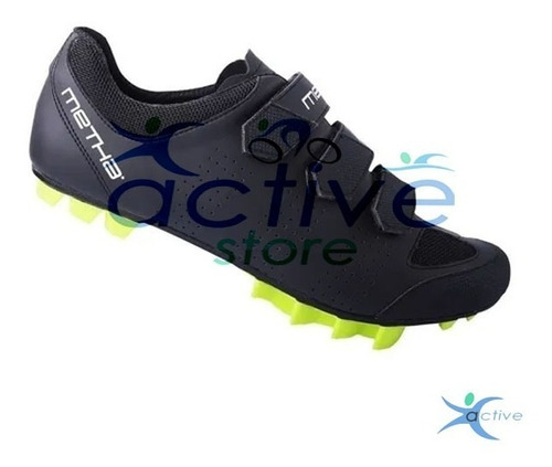 Zapatillas Ciclismo Metha Cross Spd 3 Velcros Mtb Spinning 