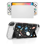 Funda Negra Galaxia Soporte Para Nintendo Switch