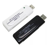 Lector De Tarjetas Cf Card Tipo Usb Conexión 2.0 Para Pc 