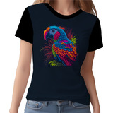 Camisa Camiseta Aves Araras Vermelha Cores Papagaios Hd 4