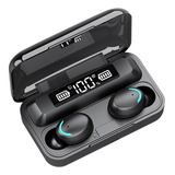 Auriculares In-ear Gamer Inalámbricos Tws F9 Negro