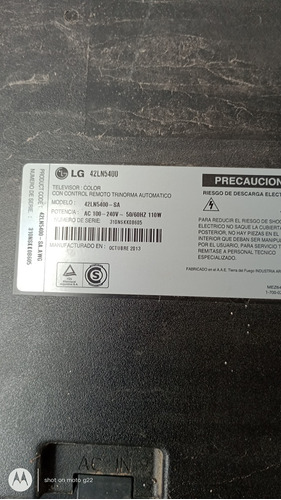 Fuente Tv LG 42   Lg42ln5400