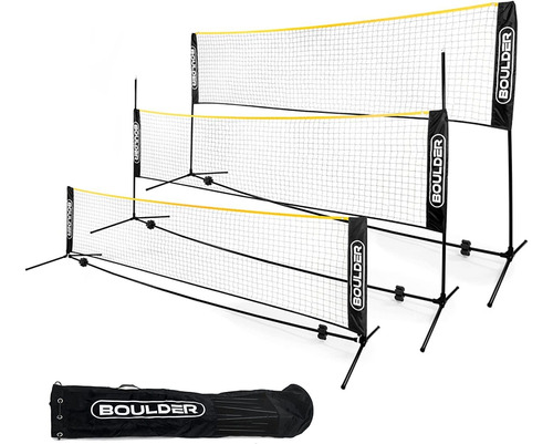 Red Boulder Badminton, Con Altura Ajustable, De Nylon