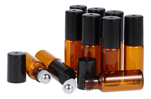 10 Botellas De 5 Ml Para Aceites Esenciales Roll-on De Crist