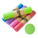 Yoga Mat 6 Mm Colchoneta Pilates Fitness Antideslizante