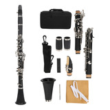 Juego De Clarinete, 17 Teclas, De Madera, Con Paño De Limpie