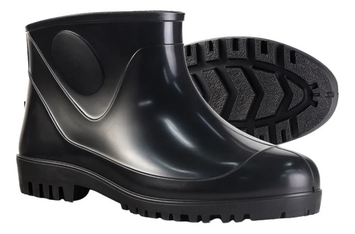Bota De Borracha Galocha Pvc Impermeável Cano Curto Trabalho | MercadoLivre