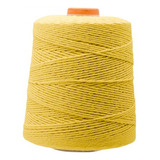 Barbante N°8 Colorido Crochê Artesanato 700g Amarelo