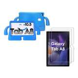 Capa Anti Shock P/tablet Tab A8 10.5 Maozinha + Pelicula