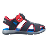 Huarache Para Niño Spiderman Luces Comodo Casual Super Heroe