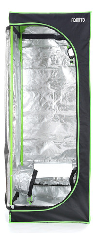 Carpa Indoor Cultivo 60 X 60 X 160 Invernadero Femmto Jardin Mylar Curvo Verde