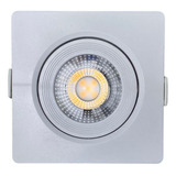 Spot Led 7w Quadrado Teto De Gesso Smd Luz Direcionável