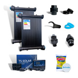 Kit Aquecedor Solar Piscina 18 Placas 3mt + Contrl + Válvula