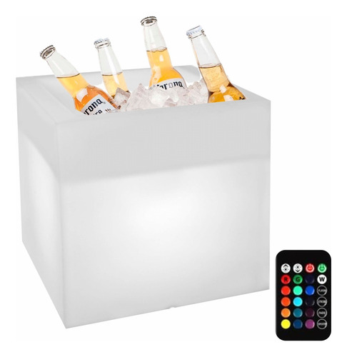 Frapera Led Ideal Eventos Luz Rgb Inalambrica Control Remoto