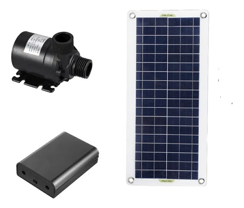 Kit Bomba De Agua Solar 50w Panel 800l/h 12v Bajo Ruido D