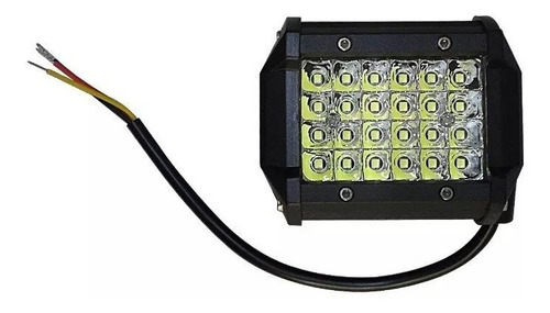 Faros Rectangular 24 Leds Estrobo Alta Baja