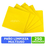 250 Paños Limpieza Amarillo Multiuso Baño Cocina Hogar Mayor