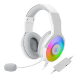 H350w-rgb Audifono Gamer Pandora 7.1 Rgb Usb White