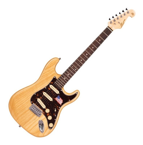Guitarra Stratocaster Sx Sst Swamp Ash Strato Natural