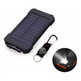 Cargador Portátil De Energía Solar Led Con Doble Puerto Usb