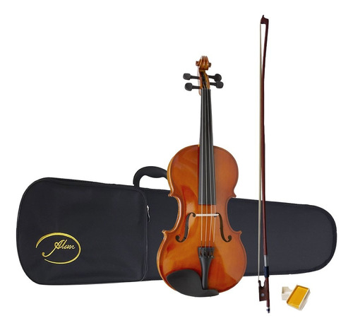 Violino Infantil Al 1410 1/4 Alan Case Arco Breu Cavalete