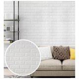 Panel Ladrillo Blanco Decorar Lamina Pared 1 Pieza Decoform Color Blanco 2