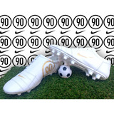 Tacos Futbol Tachon T90 Blanco Y Oro Piel 