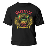 Remera León Rastafari Resisting The System Algodón Premium